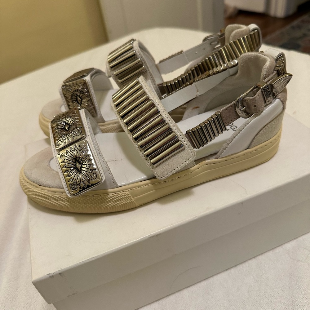 Toga Pulla Metal Sneaker Sandals